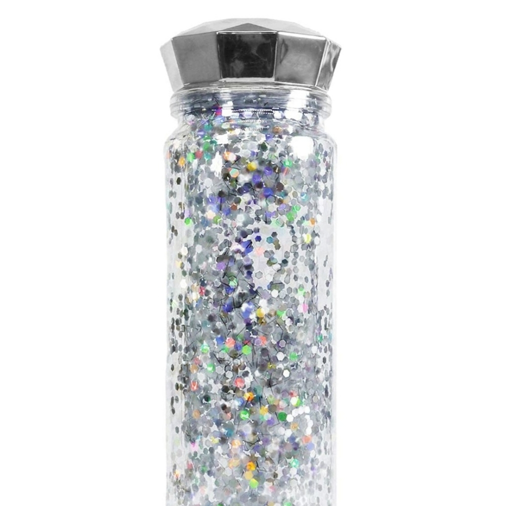 Confetti glitter 17 0z. Plastic water bottle